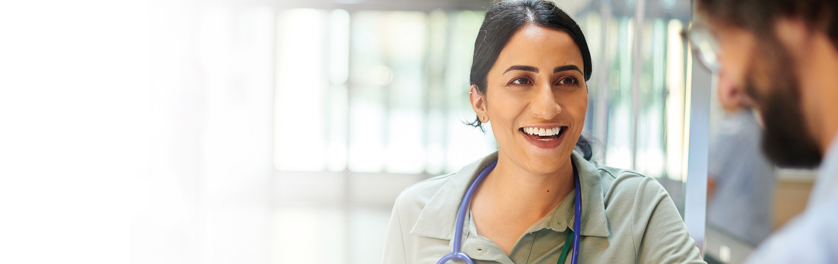 Two doctors smiling
