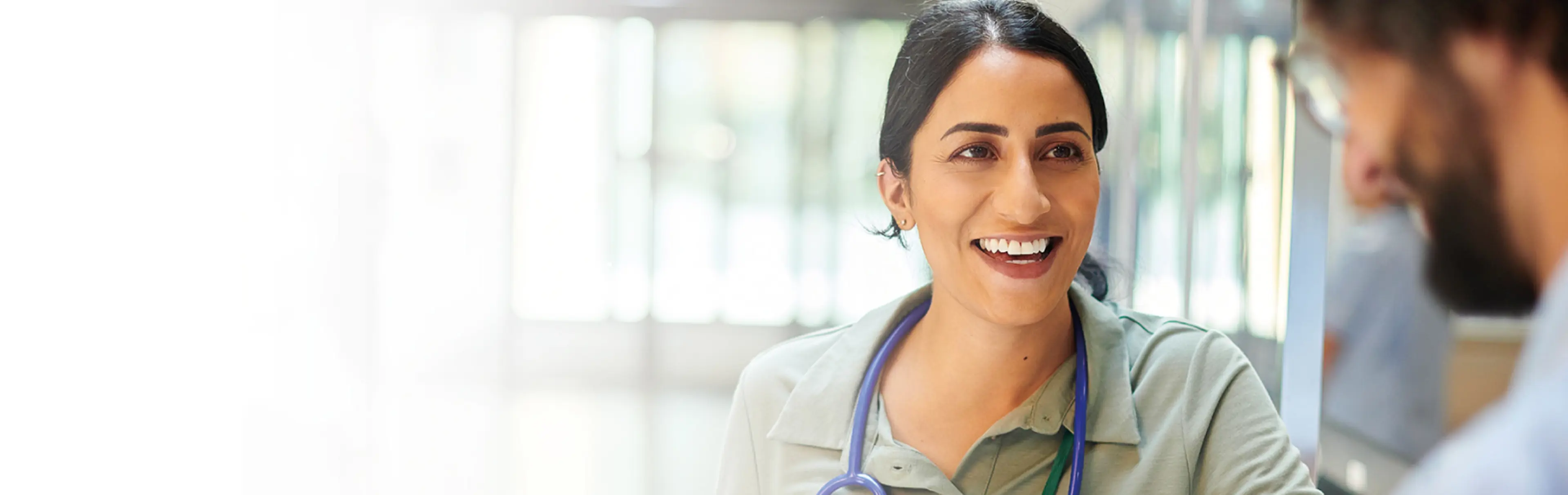 Two doctors smiling